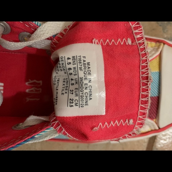 Gorgeous multi colour Converse, preowned - Picture 10 of 10